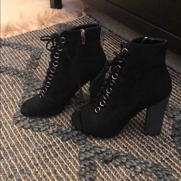 Steve Madden Open Toed Booties - Picture 1 of 6